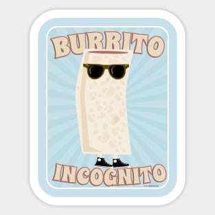 Burrito Incognito Sticker